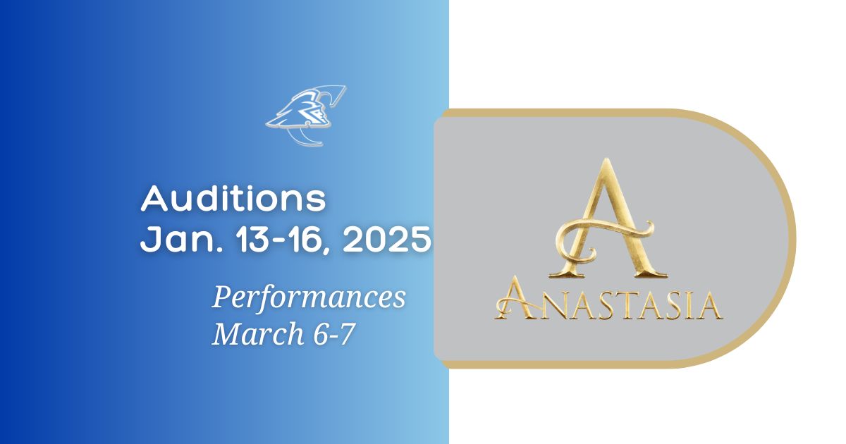 Anastasia Logo with dates of auditions